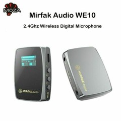 MOZA Mirfak WE10 Pro 2.4GHz UHF Wireless Lavalier Video DSLR Microphone System