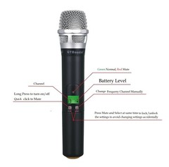 GTD Audio 2×800 Channel UHF Diversity Wireless Microphone Mic System 733H