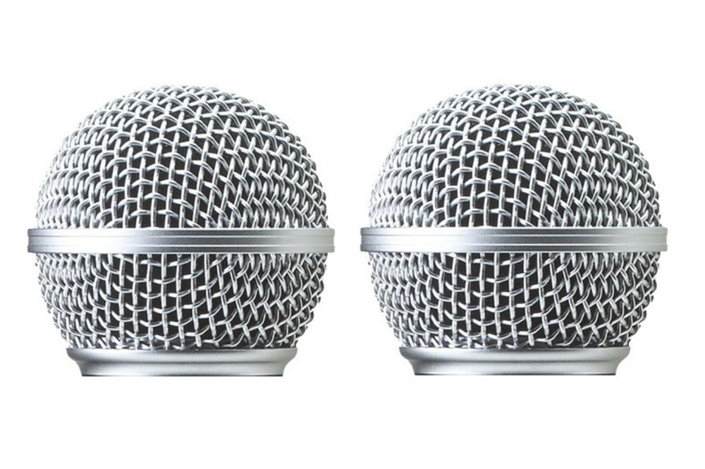 2 Pack Microphone Grille for Shure rk143 sm58 Grill with Windscreen Pop Filter