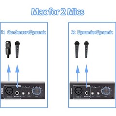 Microphone Preamp with 75db Gain and 48V Phantom Power for Dynamic Mics