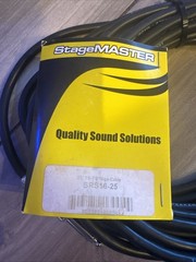 StageMASTER SRS16-50 1/4 inch TS to 1/4 inch TS Speaker Cable – 25 ft