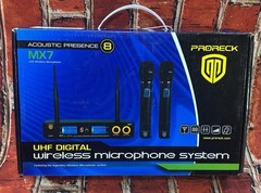 PRORECK MX7 Dual Channel Handheld Wireless Microphone System Receiver Karaoke