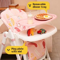 Baby High Chair | 6-in-1 Rocking Toddler Chair & Travel High Chair for Toddlers