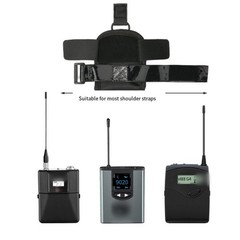 Transparent Front Wireless Bodypack Transmitter Pouch for Easy Monitoring