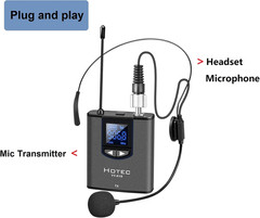 HOTEC Replacement Headset Microphone with 3.5Mm Locking Screw Plug, Unidirection