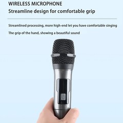 2PCS Professional VHF Wireless Microphone Handheld Mic System Karaoke w/Receiver