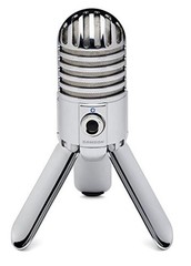 Meteor Mic USB Condenser Podcasting Podcast Recording Desktop Microphone Chrome
