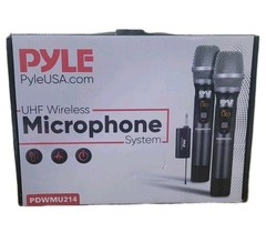 Pyle Dual UHF Wireless Microphone System – PDWMU214 – Easy Plug & Play Audio