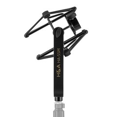 H&A Microphone Suspension Shockmount (Black Matte) for Electro-Voice RE20 / RE27