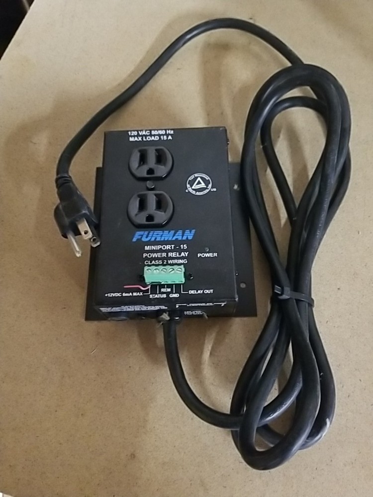 Furman Miniport 15 15 Amp AC Power Relay Mp-15 Used