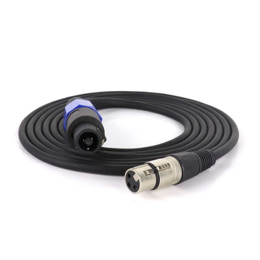 Pack of 1 Speakon to XLR Female Cable – 10Ft. Speak-ON Male to 3 Pole XLR Jac…