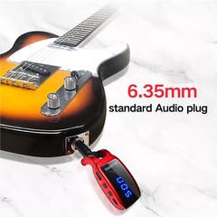 5.8GHz Wireless Guitar System Transmitter Receiver Rechargeable LED Display 30m