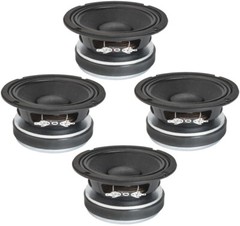 4x FAITAL PRO 6FE300 6.5″ Mid-Bass / Midrange Speaker 350W Waterproof Cone 8-Ohm