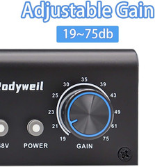 2026 Upgraded RO03 Mic Preamp, 120Db EIN Ultral Low Noise Booster, for Dynamic &