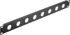 1U8D XLR HDMI Audio Rack Mount Panel for 19″ Studio Equipment Enclosure
