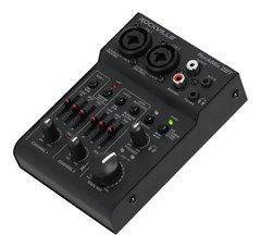 Rockville RockMix 2BT 2 Channel USB Interface Mixer, 2-way Bluetooth For Podcast