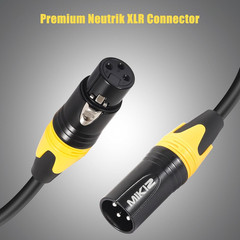 XLR Microphone Cables 10 Feet 4 Pack – Pro Balanced 3-Pin XLR Male to Female Aud