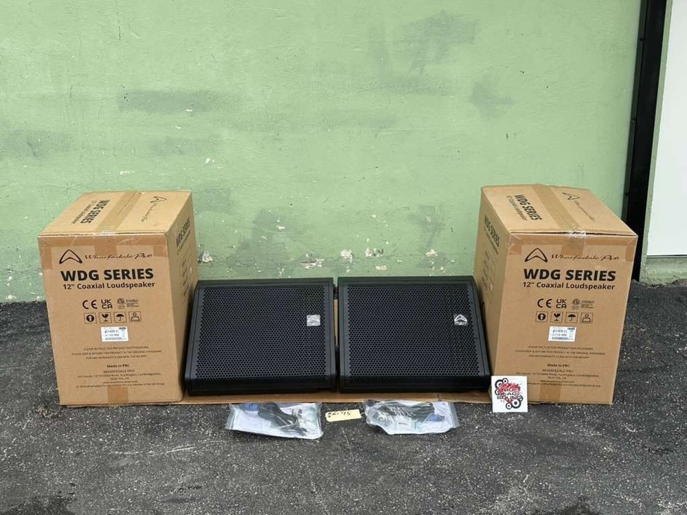 (2) Wharfedale Pro WDG-A12 12″ Active Coaxial Loudspeaker #6195 (THS)