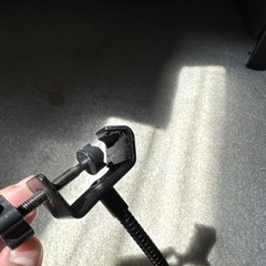 Black Microphone Pop Filter with Clamp Mount