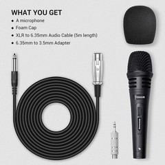 K1 Microphone: High-Sensitivity Handheld Mic with Mute Function and Accessories