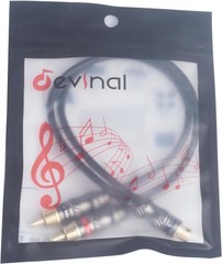 Devinal RCA/Phono Splitter Cable RCA Female to Dual Male Gold Plated F-2M_