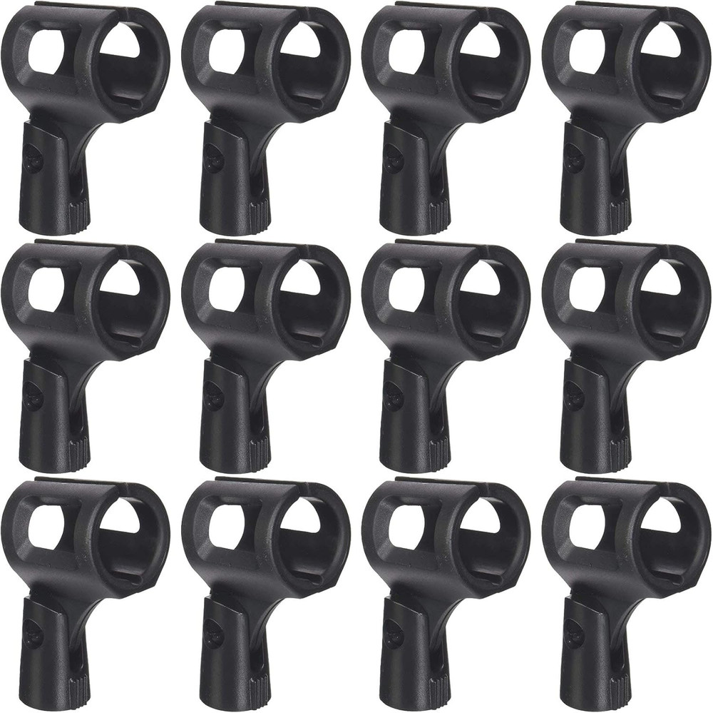 Durable Wireless Microphone Holders – 12 Pack of Indestructible Rubberized Plast