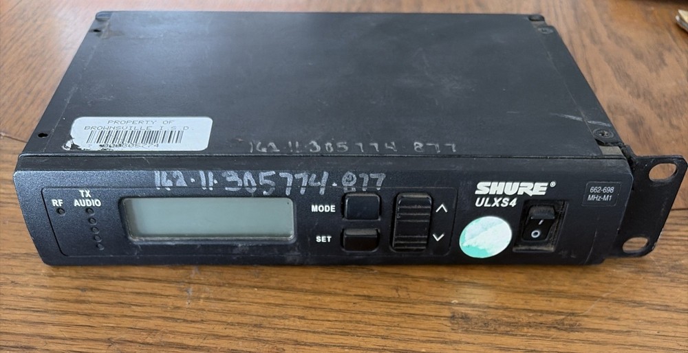 Shure ULXS4 Wireless Standard Receiver 662-698 MHz UNIT ONLY