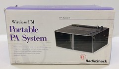 RadioShack 8-Channel, Selectable, Wireless, PA System 32-1245 in Original Box