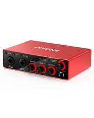 PIYONE 2×2 USB Audio Interface 24~bit/192kHz for PC/Mac/iOS