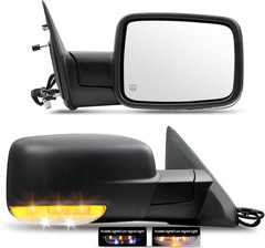 Passenger Right Side Door Mirror for 2010-2018 Ram 1500 2500 3500, with POWER FO