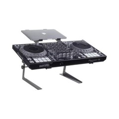 Headliner Covina Portable Dual DJ Controller Stand; Adjustable-Durable DJ Stand