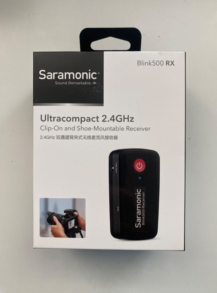 GENUINE Saramonic Blink500 RX Ultracompact 2.4 GHz Receiver NEW / SEALED