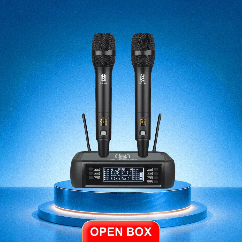 🎤 MEP124 Wireless Microphone – The Ultimate Echo Effect Experience + Tray