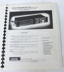 White Instruments Model 142A Spectrum Monitor Manual Vintage