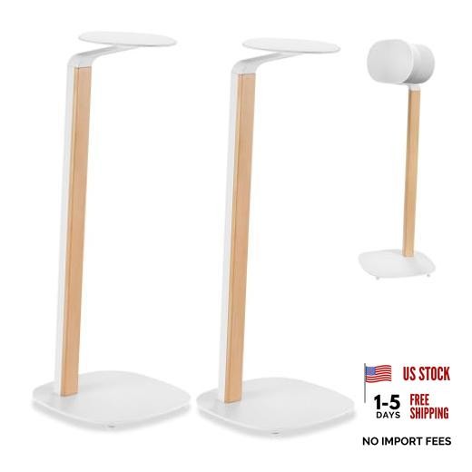 Universal Wood & Metal Speaker Stands Pair – Universal Speaker Stand White