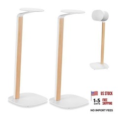 Universal Wood & Metal Speaker Stands Pair – Universal Speaker Stand White