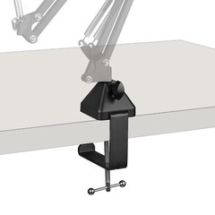 Geekria Microphone Mount Clamp, Boom Arm Clamps for Adjustable Mic Stand