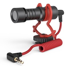 SmallRig Simorr Wave S1 Lite Compact On-Camera Shotgun Microphone, Bundle with V