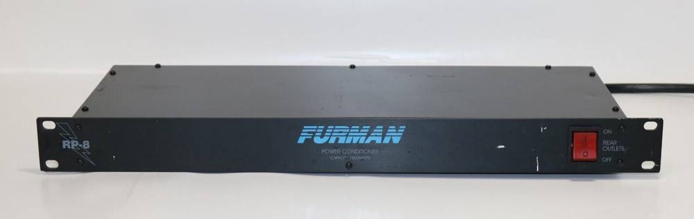 Furman Model RP-8 Power Conditioner Eight Outlet Rack Mount 120V 1800W – READ!