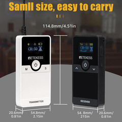 Retekess UHF Wireless Translation System Transmitter 15 Receivers Charging Base