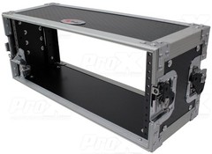 ProX X-4U7D MKII 4U Pro DJ Effects Rack Case 7″ depth/Dual Rack Rails w/Handles
