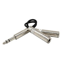 6.35mm 1/4″ Stereo Male to Dual 1/4″ TRS Female Audio Y Splitter Cable Connector
