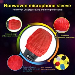200 Pcs Funda Desechable Para Microfono Microfono De Mano No Tejido Parabrisa.