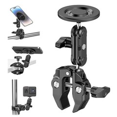 Mic Stand Phone Holder Aluminum Compatible with Magsafe iPhone 16/15/14/13/12…
