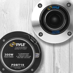 Pyle 3.75“ Aluminum Bullet Titanium Horn Tweeter