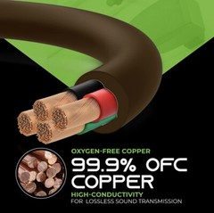 “GEAR-IT” 12/4 Speaker Wire-250’-12 Ga/4-Conductor—OFC Copper—Brown PVC Jacket