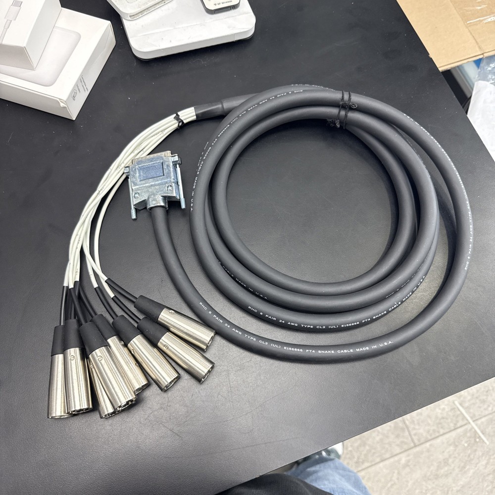 Pro Co Acculink AC8 snake cable 15′ DB25 to XLR male 15′ Cable
