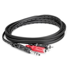 Hosa TRS-202 Channel Insert Mixer Cable 1/4″ in TRS to Dual RCA 2m 6.56 ft