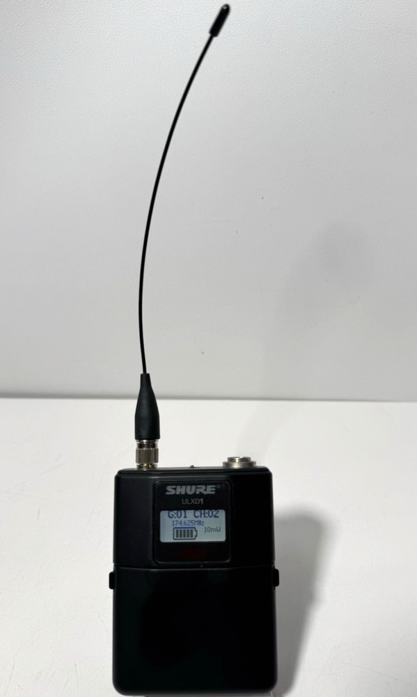 Shure ULXD1 V50 Wireless Bodypack Transmitter Black 174-216 MHz V50 Preowned