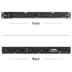 Audio Equalizer EQ215 Dual Channel 15Band Equalizer 1U Rack Mount 2channel St…